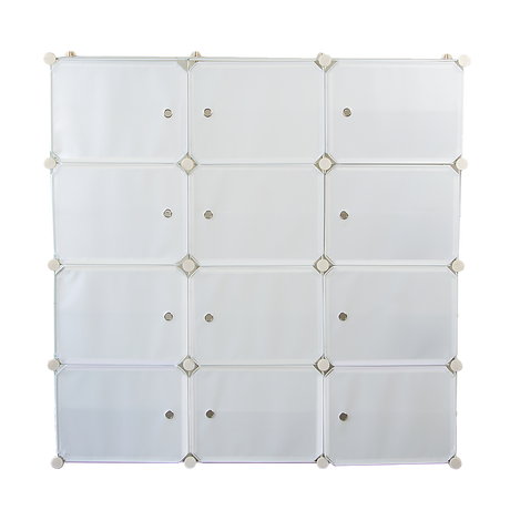 White Cube DIY Shoe Cabinet Rack Storage Portable Stackable Organiser Stand