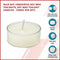 Bulk Buy Unscented SOY WAX Tealights, Soy Wax Tealight Candles - (100pc per set)