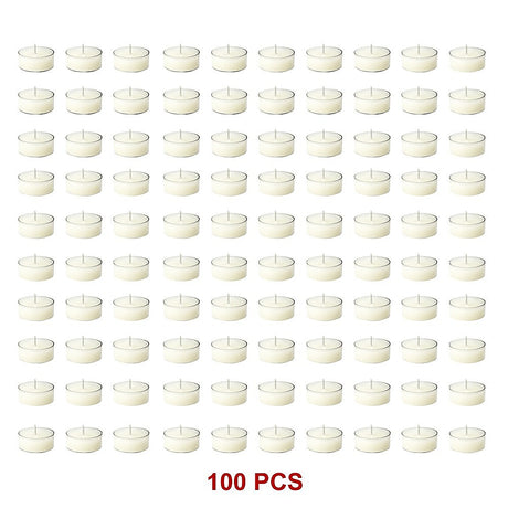 Bulk Buy Unscented SOY WAX Tealights, Soy Wax Tealight Candles - (100pc per set)