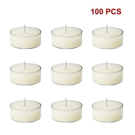 Bulk Buy Unscented SOY WAX Tealights, Soy Wax Tealight Candles - (100pc per set)