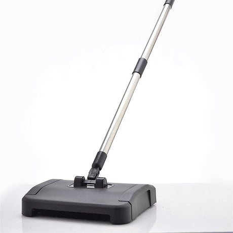 Sweep Carpet & Floor Manual Light Sweeper Dual Rotating Brushes