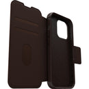 OtterBox Strada Case - For iPhone 14 Pro (6.1") - Espresso