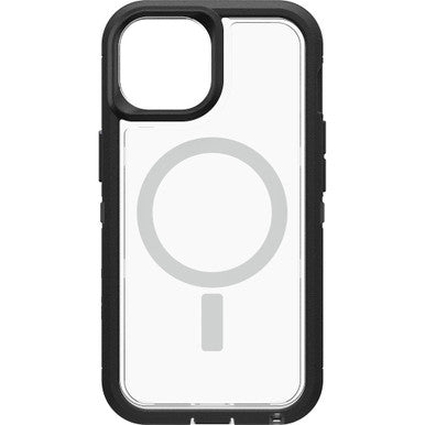 Otterbox Defender XT Clear MagSafe Case - For iPhone 13 (6.1")/iPhone 14 (6.1") - Black Crystal