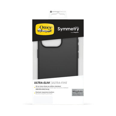 Otterbox Symmetry Plus MagSafe Case - For iPhone 15 Pro - Black