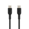 Belkin BoostCharge USB-C to USB-C Braided 1M Cable - Universally compatible - Black