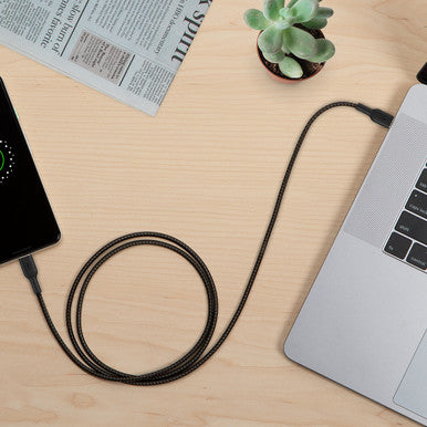 Belkin BoostCharge USB-C to USB-C Braided 1M Cable - Universally compatible - Black