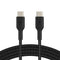 Belkin BoostCharge USB-C to USB-C Braided 1M Cable - Universally compatible - Black