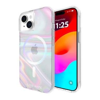 Case-Mate Soap Bubble MagSafe Case - For iPhone 15 - Iridescent