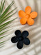 Claw Clip - Flower - Orange