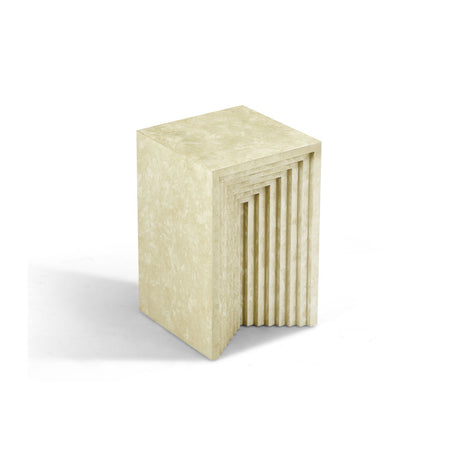 Alba Stone Effect Side Table