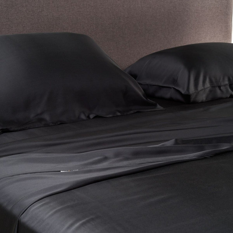 Better Dream 100% Organic Bamboo Flat Sheet Charcoal Size Double