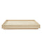 Natural Oak Wood Floating Bed Base King