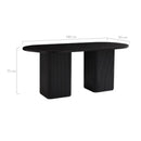 Kate 6 Seater Black Column Dining Table