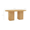 Kate 6 Seater Column Dining Table in Natural