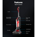 Devanti Upright Vacuum Cleaner Stick Bagless Free-standing Cyclone Filter 1000W