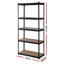 Giantz 4X1.8M Garage Shelving Warehouse Rack Storage Shelves Pallet Racking Black