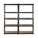 Giantz 4X1.8M Garage Shelving Warehouse Rack Storage Shelves Pallet Racking Black