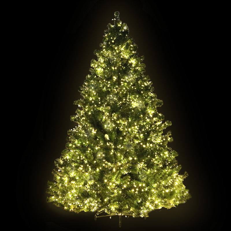 Jingle Jollys Christmas Tree 2.1M Xmas Tree with 3000 LED Lights Warm White