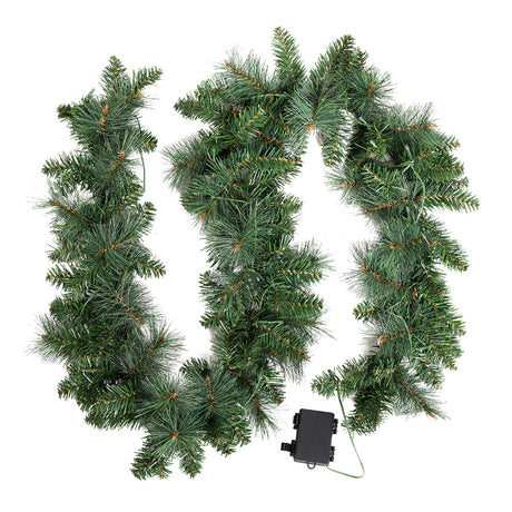 Jingle Jollys 1.8M Christmas Garland with Pre-lit LED Lights Xmas Tree Decor