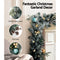 Jingle Jollys 2.7M Pre-Lit Christmas Garland with Ornament Light Xmas Tree Decor