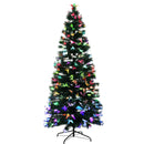 Jingle Jollys 2.1M 7FT LED Christmas Tree Xmas Multi Colour Lights Optic Fibre