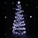 Jingle Jollys Christmas Tree 1.8M 320 LED Xmas Cold White Lights Optic Fibre