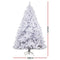 Jingle Jollys Christmas Tree 2.1M Xmas Trees Decorations White 1000 Tips