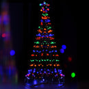 Jingle Jollys Christmas Tree 2.1M 264 LED Xmas Trees Solar Power Multi Colour