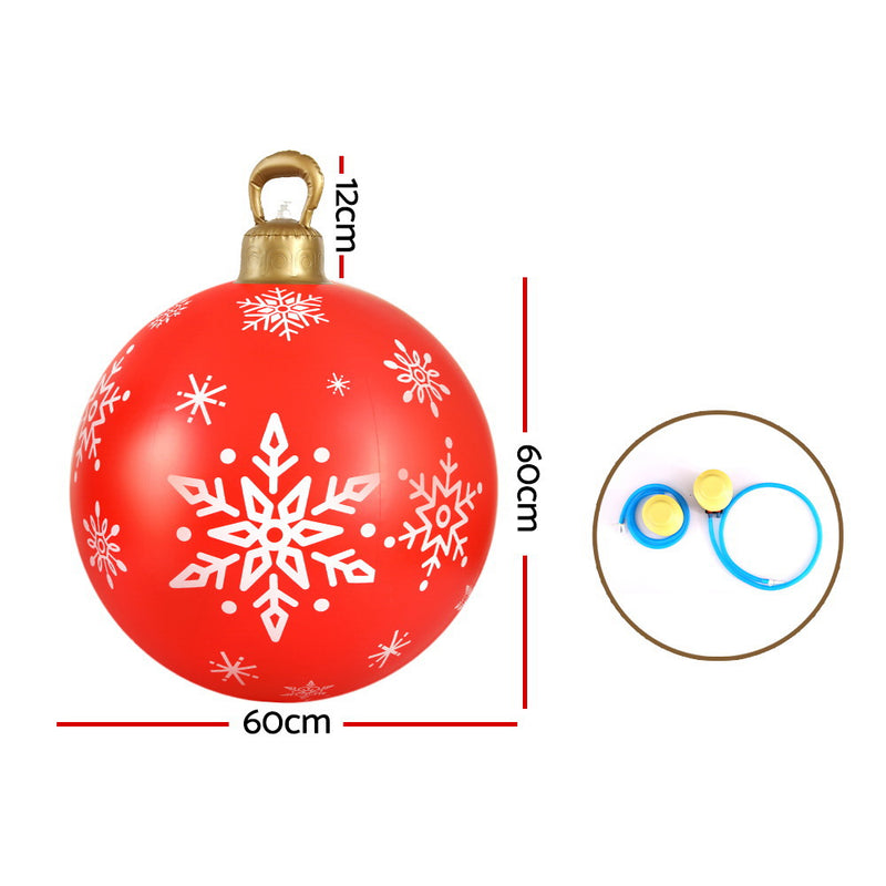 Jingle Jollys Christmas Inflatable Ball 60cm Decoration Giant Bauble Gold