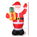 Jingle Jollys 2.4M Christmas Inflatables Santa Xmas Light Decor LED Airpower