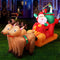 Jingle Jollys 2.2M Christmas Inflatable Santa Sleigh Ride Reindeer Deer Decor