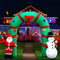 Jingle Jollys 2.8M Christmas Inflatable Giant Arch Way Santa Snowman Light Decor