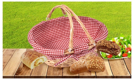 Deluxe Picnic Basket Indoor Outdoor Baskets Corporate Blanket Park Trip