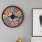 Vintage Chic Wooden Shabby Large Wall Clock Art Round Oversized Digital French