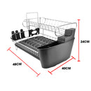 Stainless Steel Dish Rack, Kitchen Aid Dishrack, Dish drainer with Tray & Holder