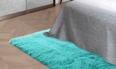 Designer Soft Shag Shaggy Floor Confetti Rug Carpet Home Decor 120x160cm Blue