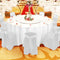 4 Pcs 220cm White Round Fitted Tableclothes Hemmed Edges Trestle Event Wedding