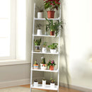 3 Tier Wooden Ladder Shelf Stand Storage Book Shelves Leaning Display Rack