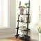 3/5 Tier Wooden Ladder Shelf Stand Storage Book Shelves Leaning Display Rack