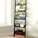 3/5 Tier Wooden Ladder Shelf Stand Storage Book Shelves Leaning Display Rack