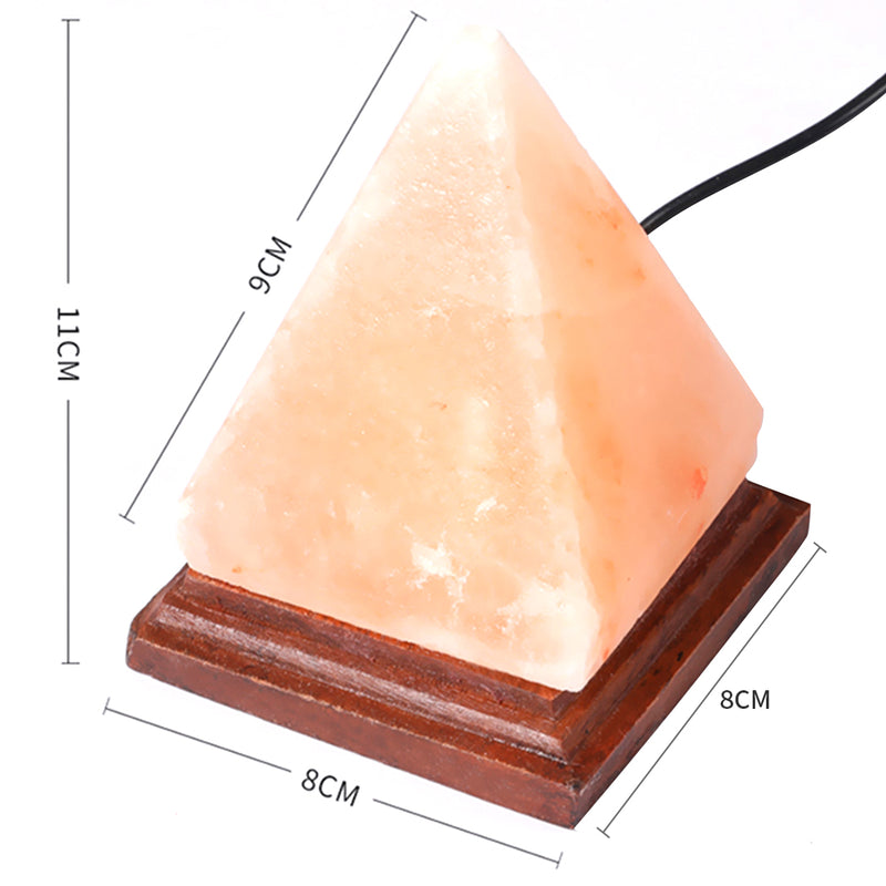 Himalayan Salt Lamp Led Usb Color Changing Pyramid Shape