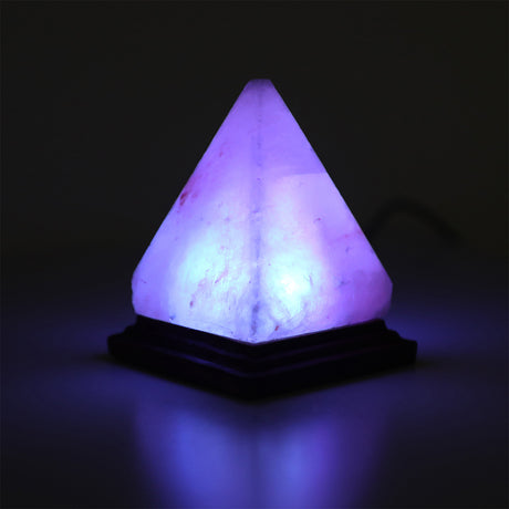 Himalayan Salt Lamp Led Usb Color Changing Pyramid Shape