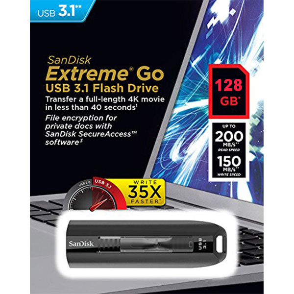 SANDISK 128GB CZ800 EXTREME USB 3.1 200mb/s  (SDCZ800-128G)