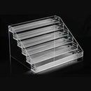 6 Tier Clear Acrylic Nail Polish Varnish Cosmetics Display Stand Rack Organiser