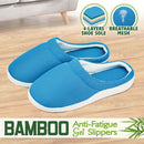 Summer Women Men Bamboo Cooling Gel Slippers Anti-faigue Sandals Shoes Size L