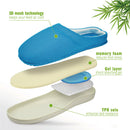 Summer Women Men Bamboo Cooling Gel Slippers Anti-faigue Sandals Shoes Size L