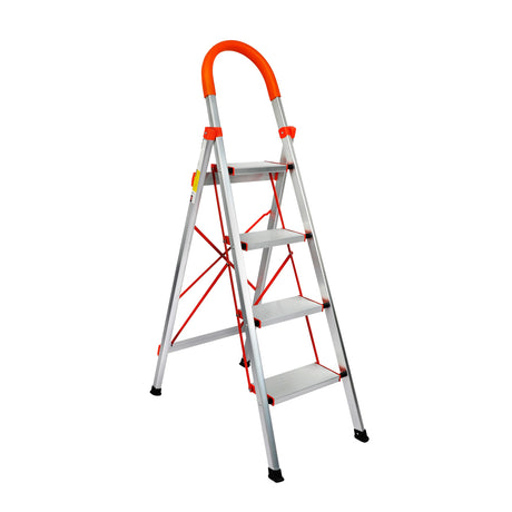 4 Step Ladder Multi-Purpose Folding Aluminium Lightweight Non Slip Platform