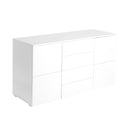 Levede Buffet Sideboard Cabinet Storage Modern High Gloss Cupboard Drawers White 150cm