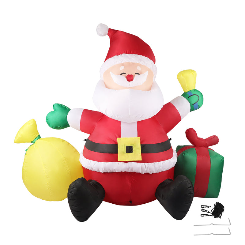 Santaco Inflatable Christmas Outdoor Decorations Santa LED Lights Xmas Party