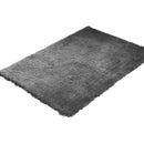 Soft Anti Slip Rectangle Plush Shaggy Floor Rug Carpet in Charcoal 200x140cm